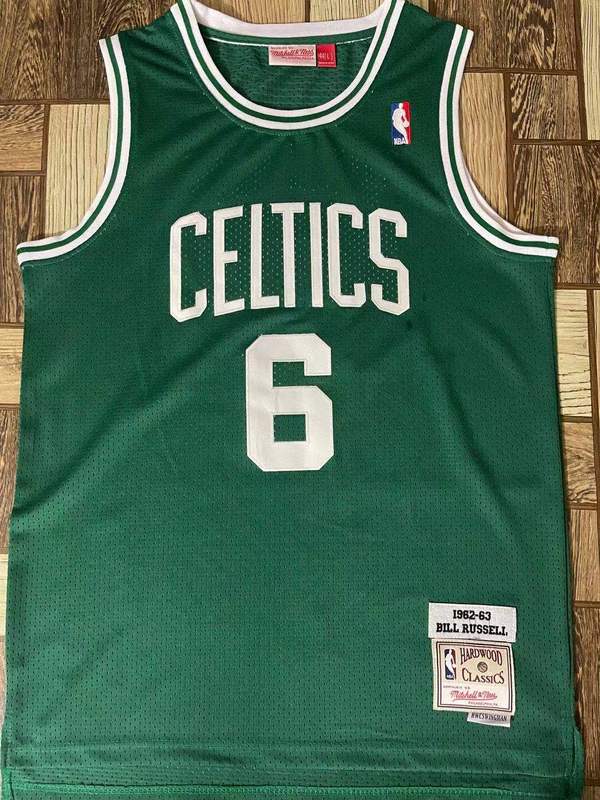 Men Boston Celtics 6 Russell Green 2025 NBA Jersey